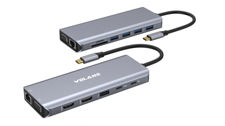 VOLANS VL-UCTDMH USB-C Triple Display DP Alt. Mode Docking Station ...